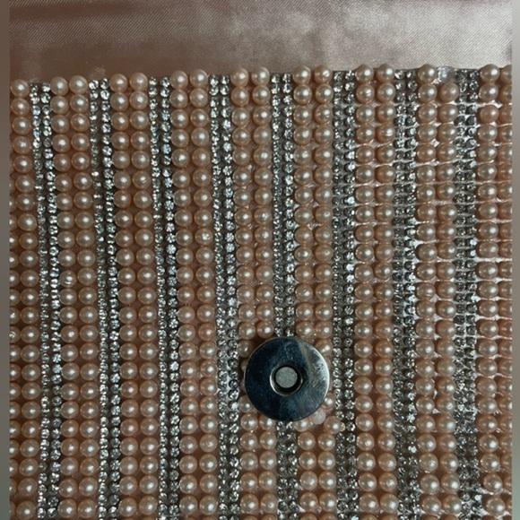 Pink Pearl Sparkly Cross Body/Clutch - Picture 5 of 12